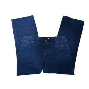 Betabrand Deep Blue Jeans Yoga Pants NWOT Size XXL 16-18
